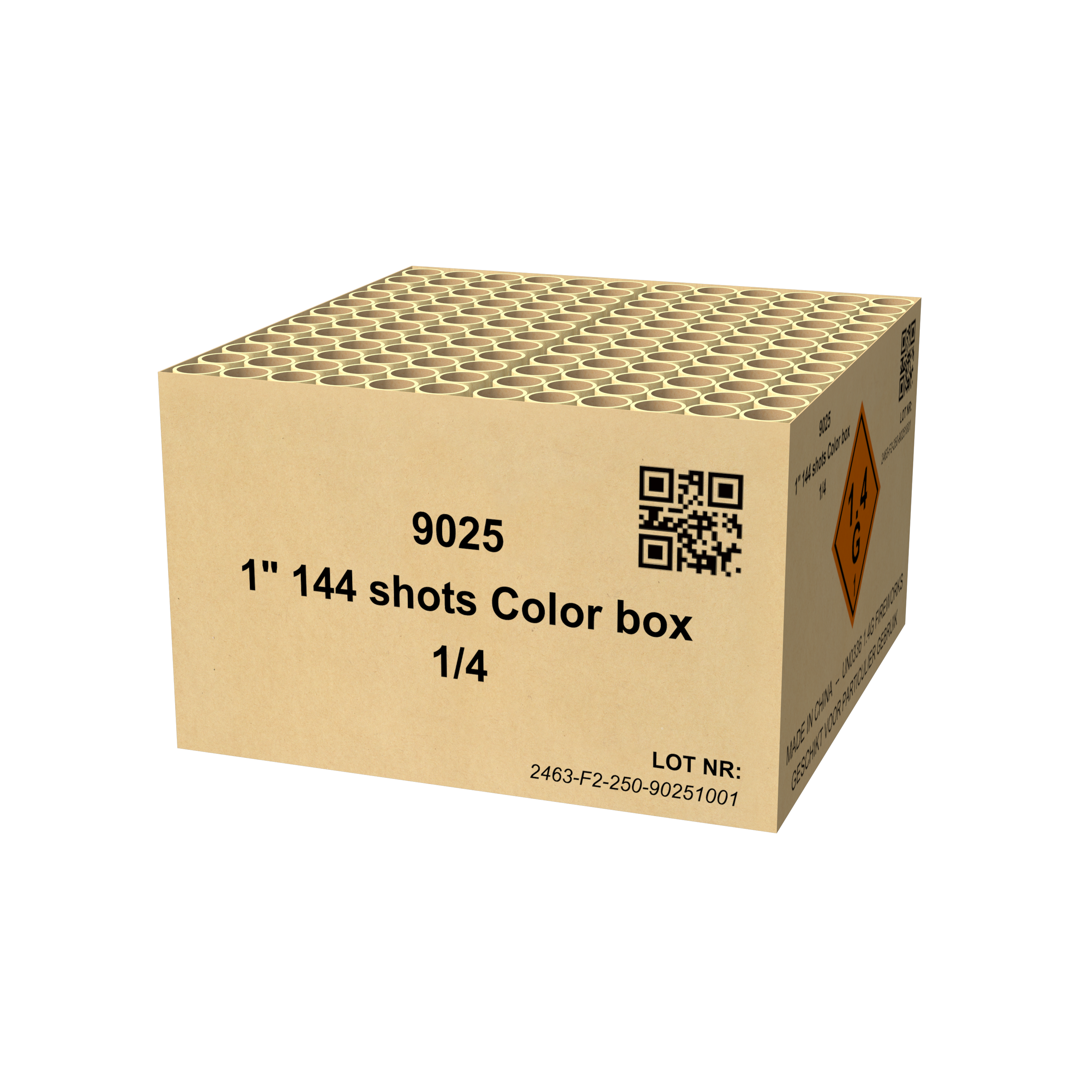 1″ 144 shots COLOR Box – Orka Vuurwerk
